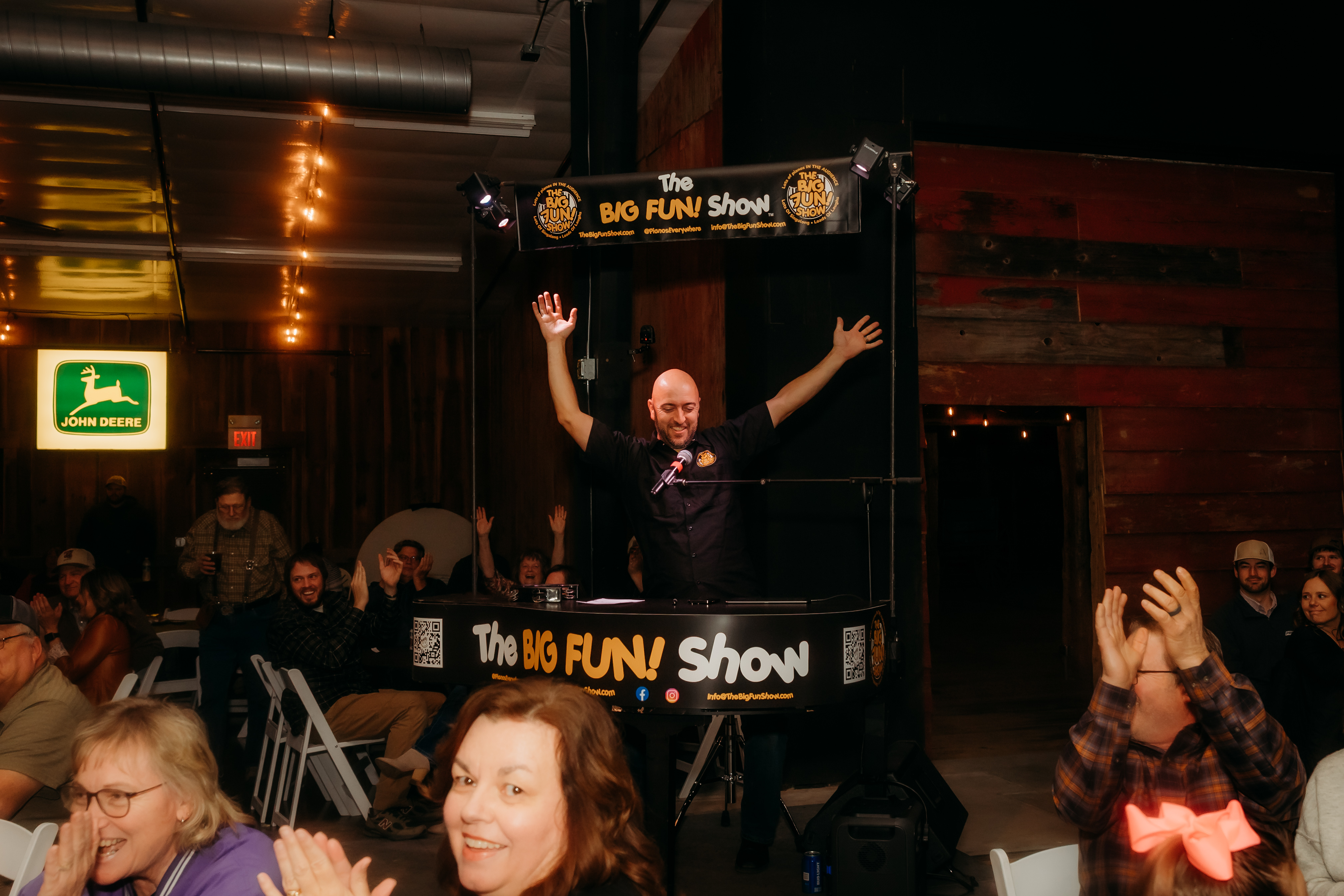 Jason performing live with the crowd at The Big Fun Show